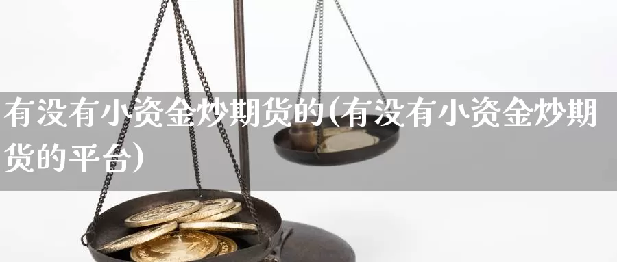 有没有小资金炒期货的(有没有小资金炒期货的平台)_https://www.hbcwei.com_国际期货喊单直播间_第1张